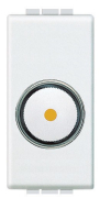 LivingLight Cветорегулятор поворотный для активной нагрузки 450-800Вт, размер 1 модуль, цвет белый