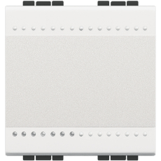 LivingLight Выключатель с автоматическими клемами, размер 2 модуля, цвет белый