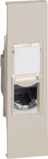 LIVING NOW. Розетка компьютерная RJ45 cat6 UTP 1 модуль.Цвет Песочный. LIVING NOW. Розетка компьютерная RJ45 cat6 UTP 1 модуль.Цвет Песочный.