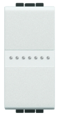 Выключатель Livinglight Axial с автоматическими клеммами, 1 модуль (белый)