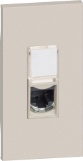 LIVING NOW. Розетка компьютерная RJ45 cat6a STP 1 модуль.Цвет Песочный. LIVING NOW. Розетка компьютерная RJ45 cat6a STP 1 модуль.Цвет Песочный.