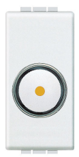 Светорегулятор Livinglight поворотный для активной нагрузки 100 - 500 Вт, 1 модуль (белый)