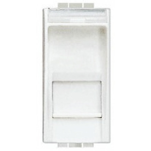 Разъем RJ45 Livinglight, безынстр. IDC, кат. 5E, 1 модуль (белый) Разъем RJ45 Livinglight, безынстр. IDC, кат. 5E, 1 модуль (белый)