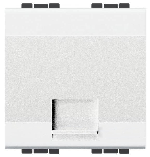 Розетка телефонная RJ11 Livinglight, соединение К10, 2 модуля (белый) Розетка телефонная RJ11 Livinglight, соединение К10, 2 модуля (белый)