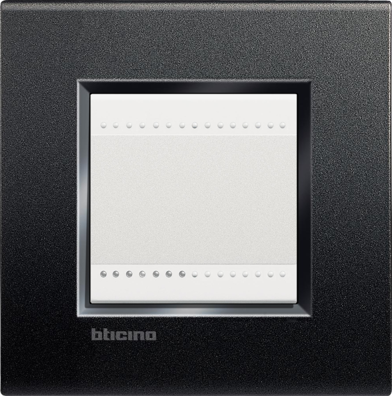 Рамка Livinglight прямоугольная, 2 поста (Антрацит) Рамка Livinglight прямоугольная, 2 поста (Антрацит)