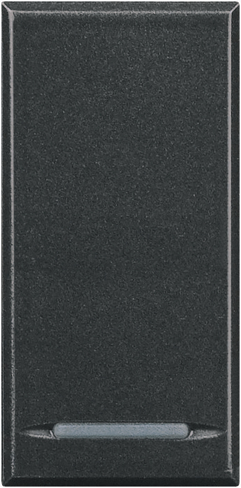 Кнопка Axolute, 1 модуль (антрацит) Кнопка Axolute, 1 модуль (антрацит)